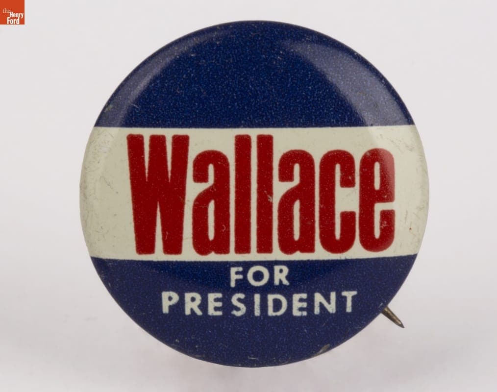 George Wallace Campaign Button, 1968