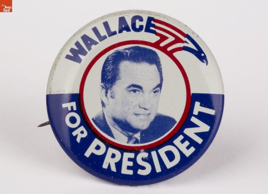 George Wallace Campaign Button, 1972-1976