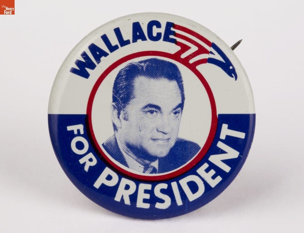 George Wallace Campaign Button, 1972-1976