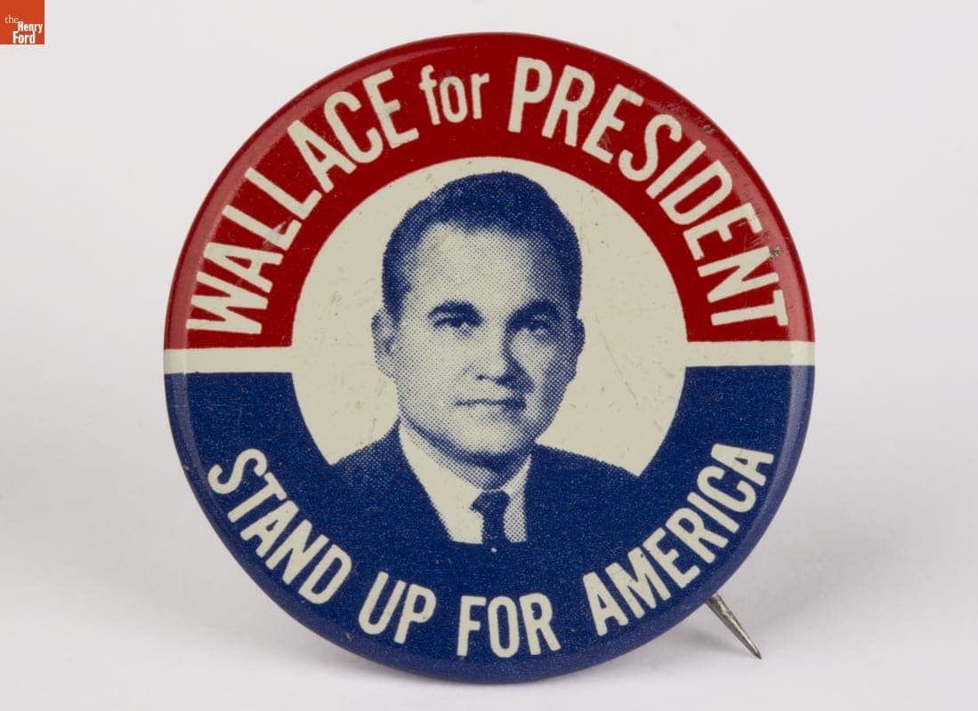 George Wallace Campaign Button, 1968