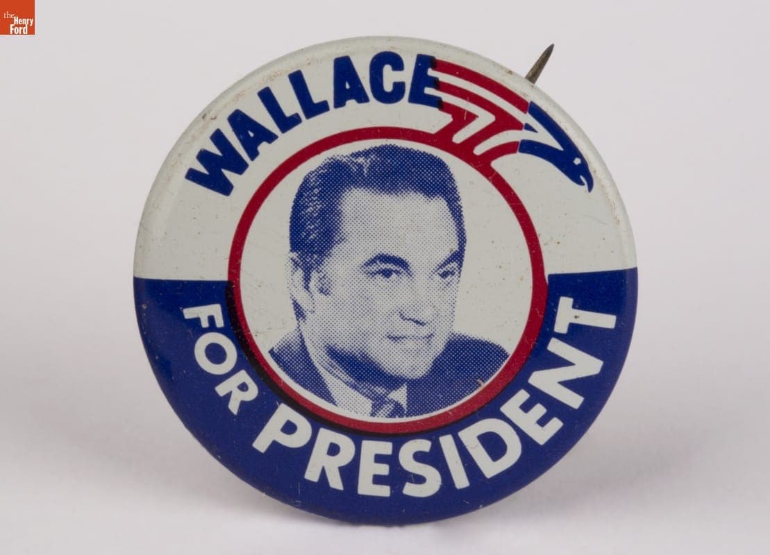 George Wallace Campaign Button,1972-1976