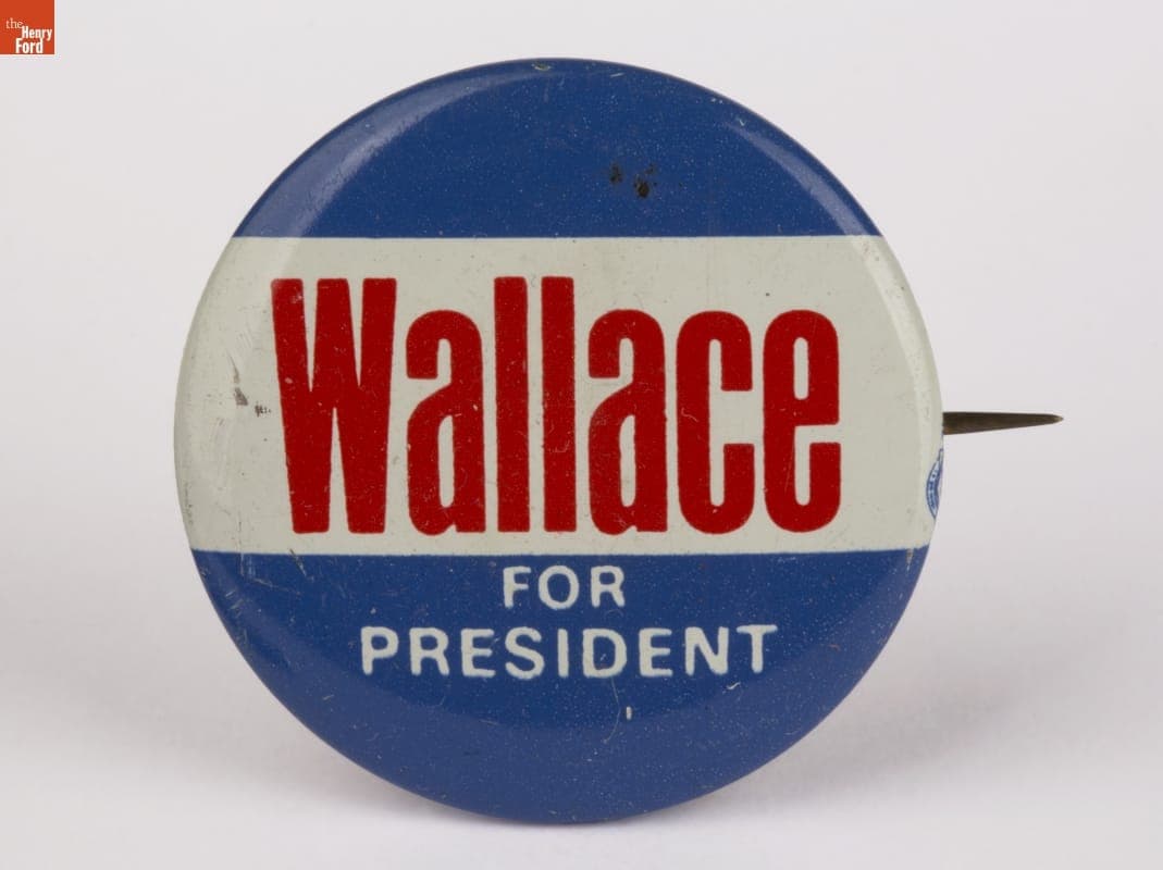 George Wallace Campaign Button, 1968