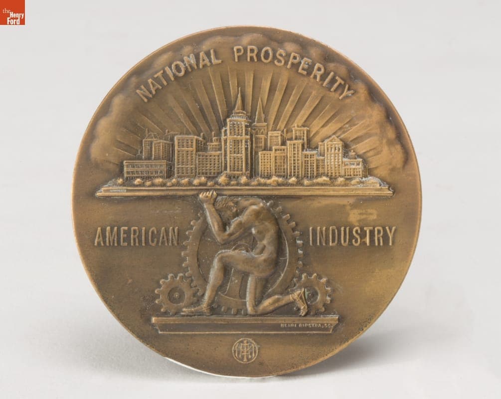 Medal Awarded to Henry Ford by Illinois Manufacturers Association, 1930