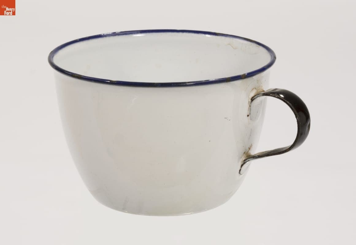 Enamelware Cup Used on Henry Ford's "Vagabonds" Camping Trips, 1920-1930