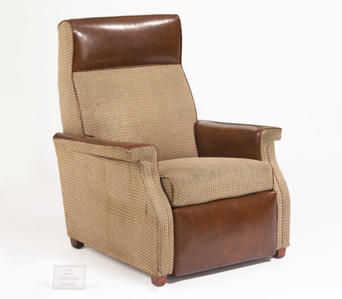 La-Z-Boy Chair Company Reclining Chair with Ottomatic Footrest, 1955