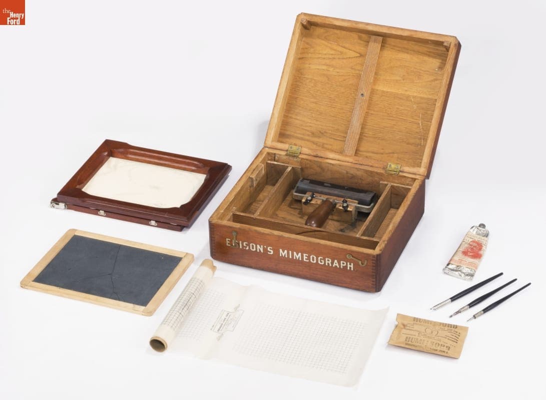 Edison No.3 Mimeograph, 1887