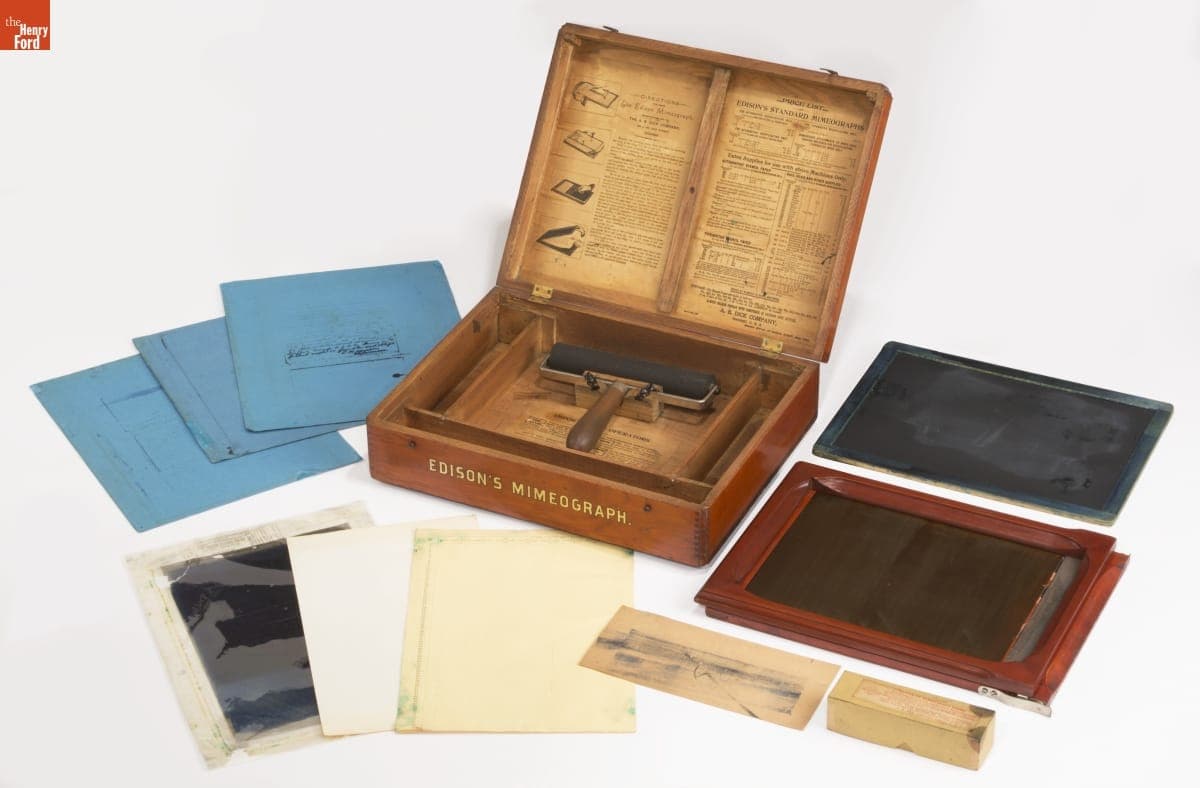 Edison No. 1 Mimeograph, circa 1897