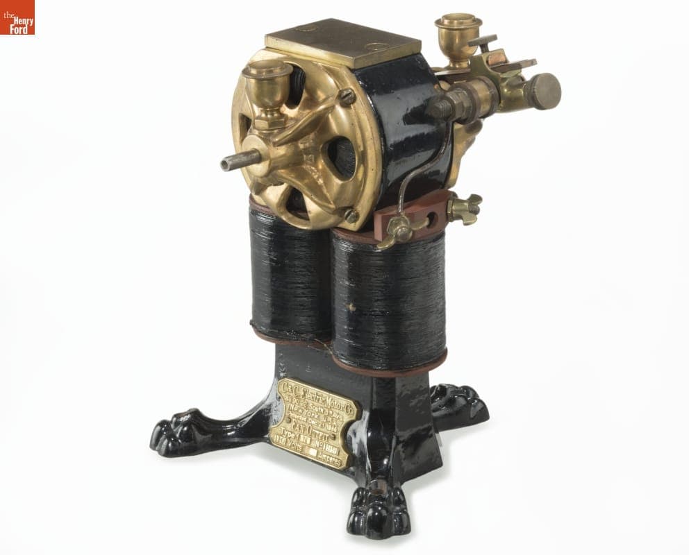C & C Electric Motor Company Type 1N Electric Fan Motor, circa 1887