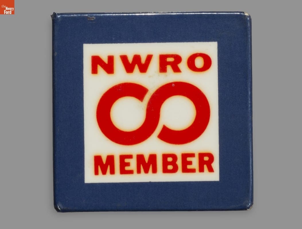 Button, "NWRO Member," 1966-1975