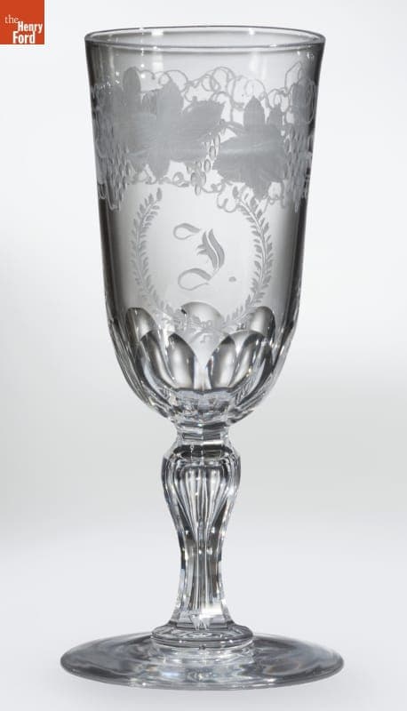 Champagne Glass, Presented to Deming Jarves, circa 1858
