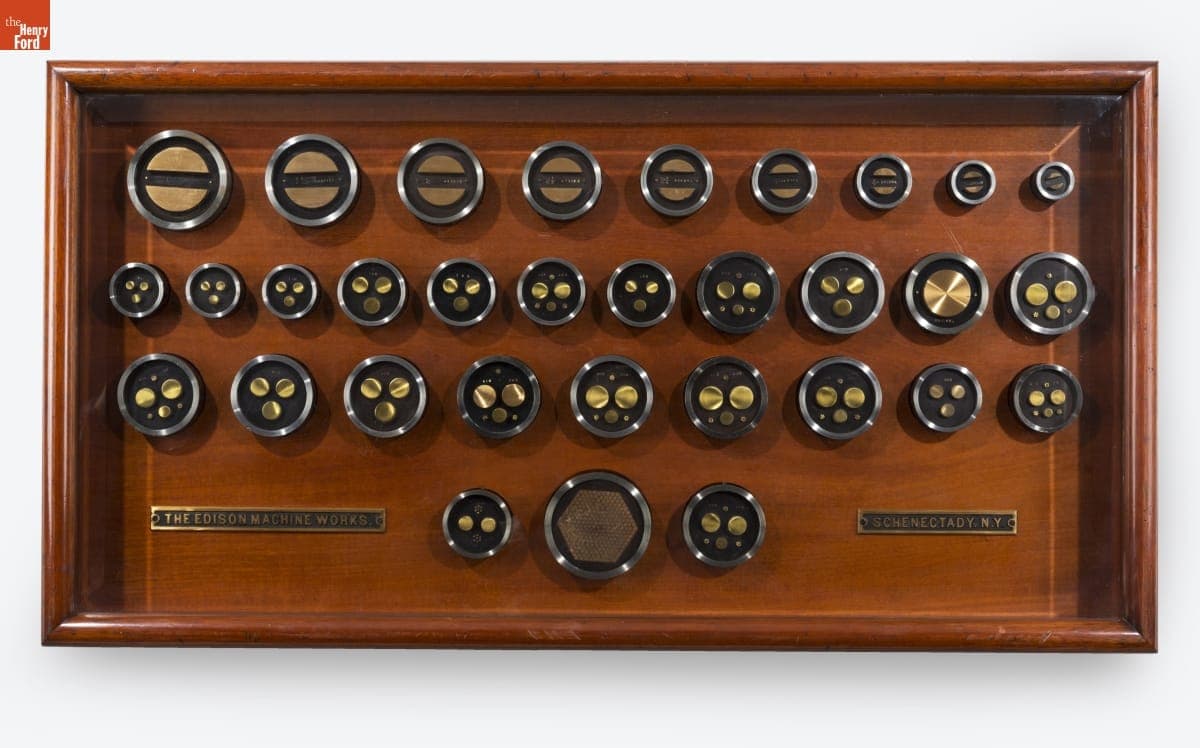 Cross Sections of Edison Electric Tubes, 1886-1889