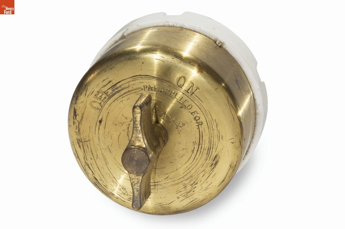 Bergmann & Company Electrical Switch, 1884