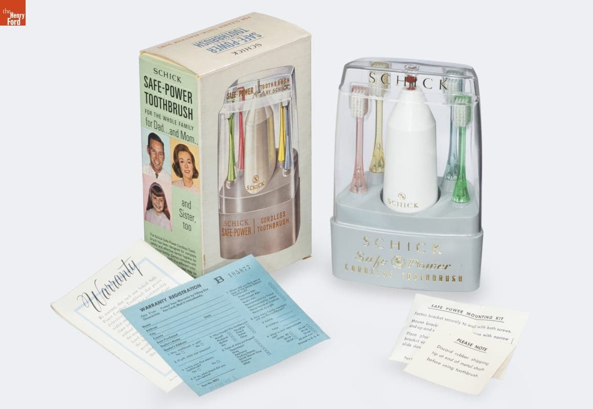 Schick Model 50 Cordless Electric Toothbrush, circa 1967