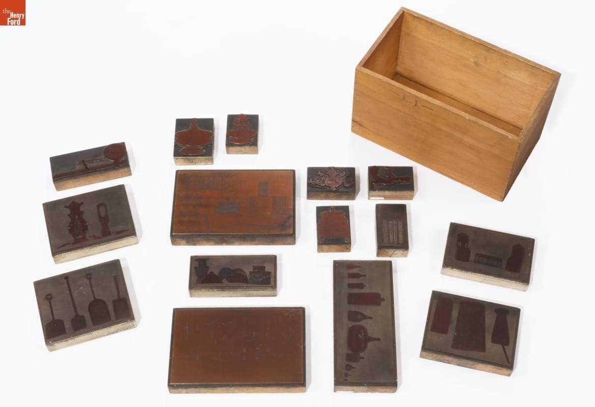 Box of Edison Institute Printing Plates, 1929-1940