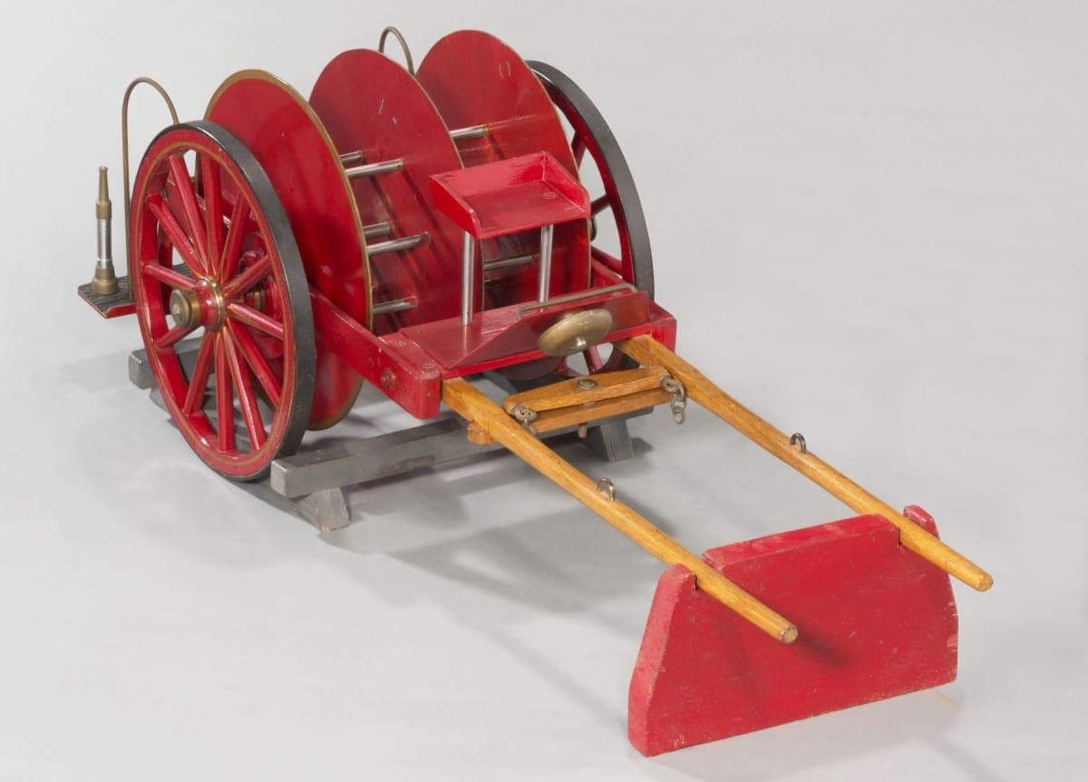 Model of a Firefighter's Hose Cart, circa 1900