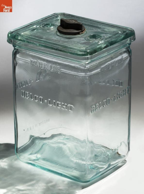 Delco-Light Co. Exide Farm Lighting Battery Jar, circa 1935