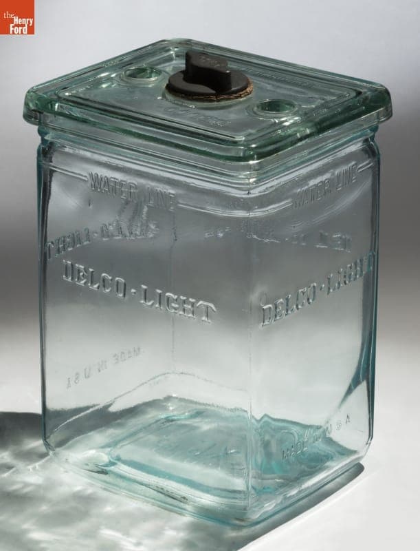 Delco-Light Co. Exide Farm Lighting Battery Jar, circa 1935