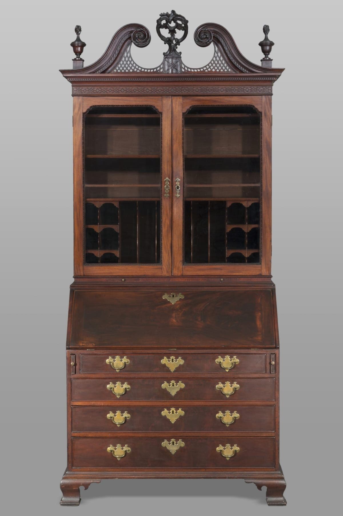 Slant-Front Desk and Bookcase, 1750-1780