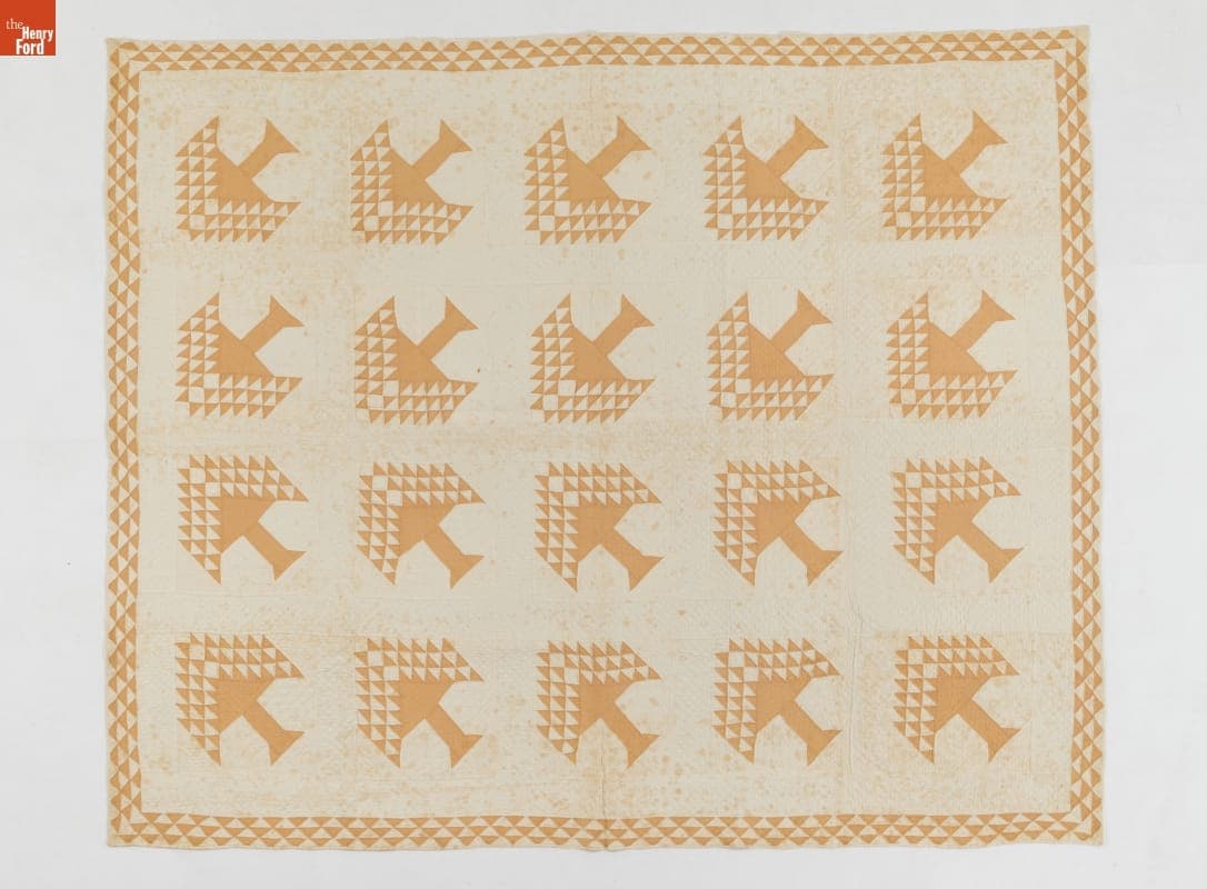 Quilt, Made by Mary L. Johnson, circa 1885