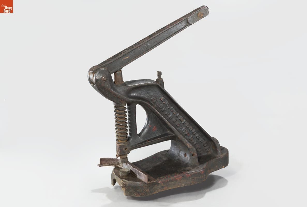 E.B. Stimpson & Son Punching Machine, 1888