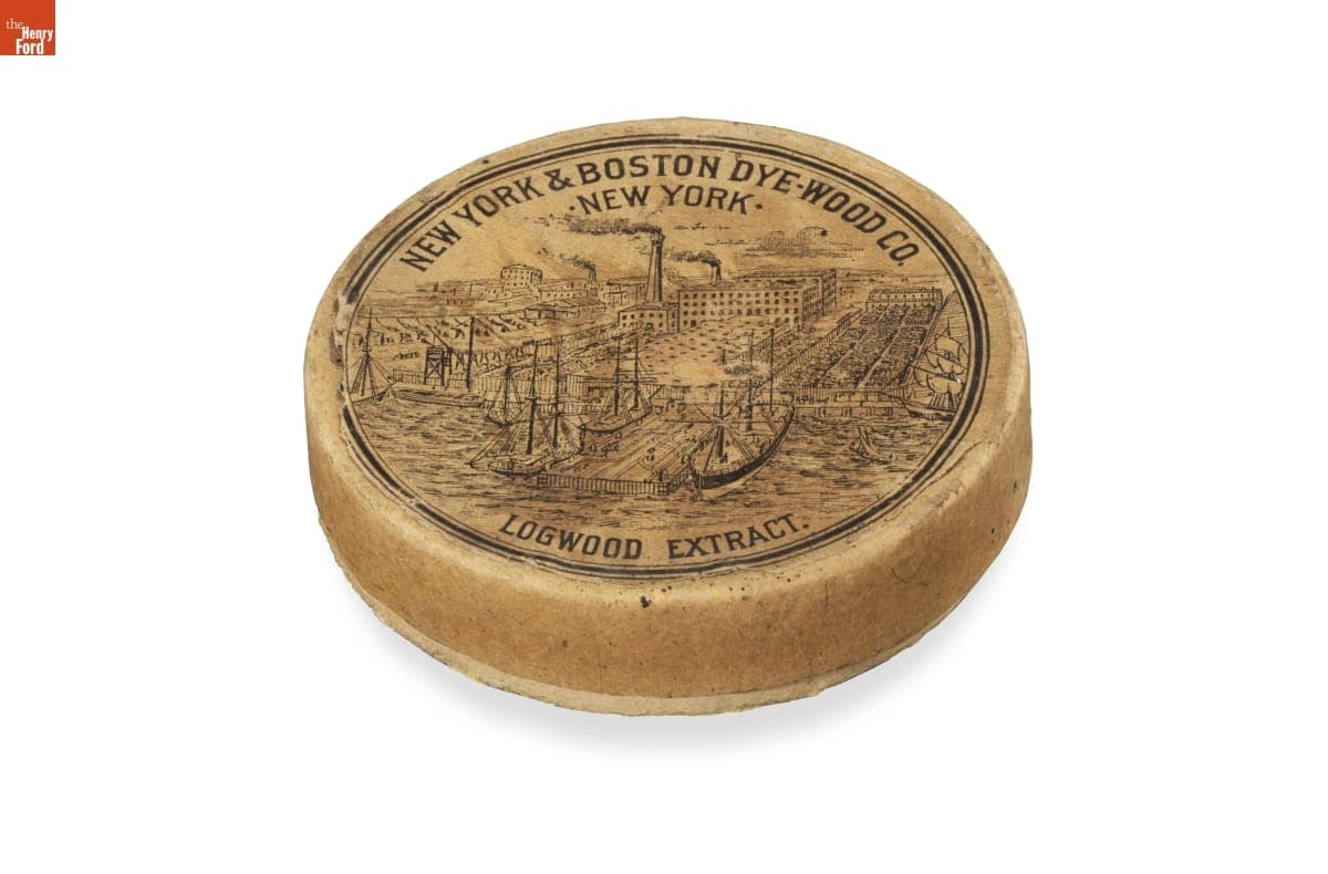 New York & Boston Dye-Wood Co. Logwood Extract Canister, 1892-1904