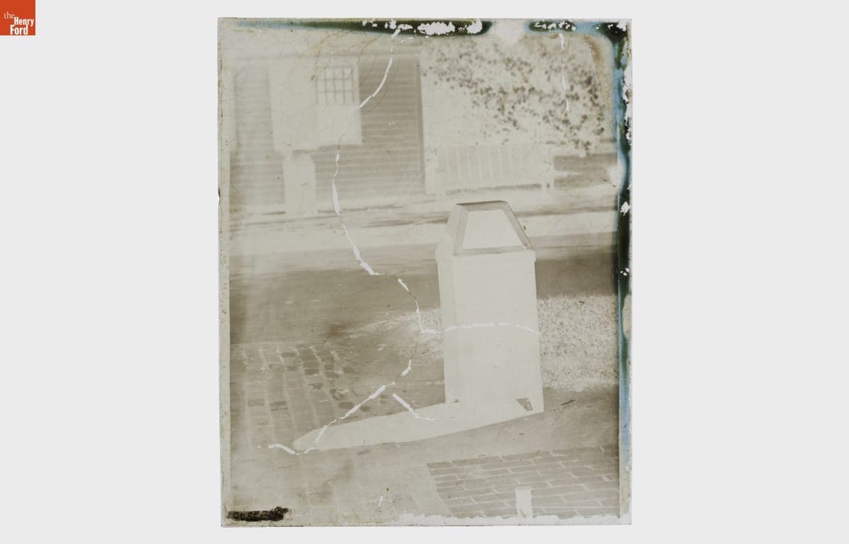 Greenfield Village Corner Trash Can, circa 1935