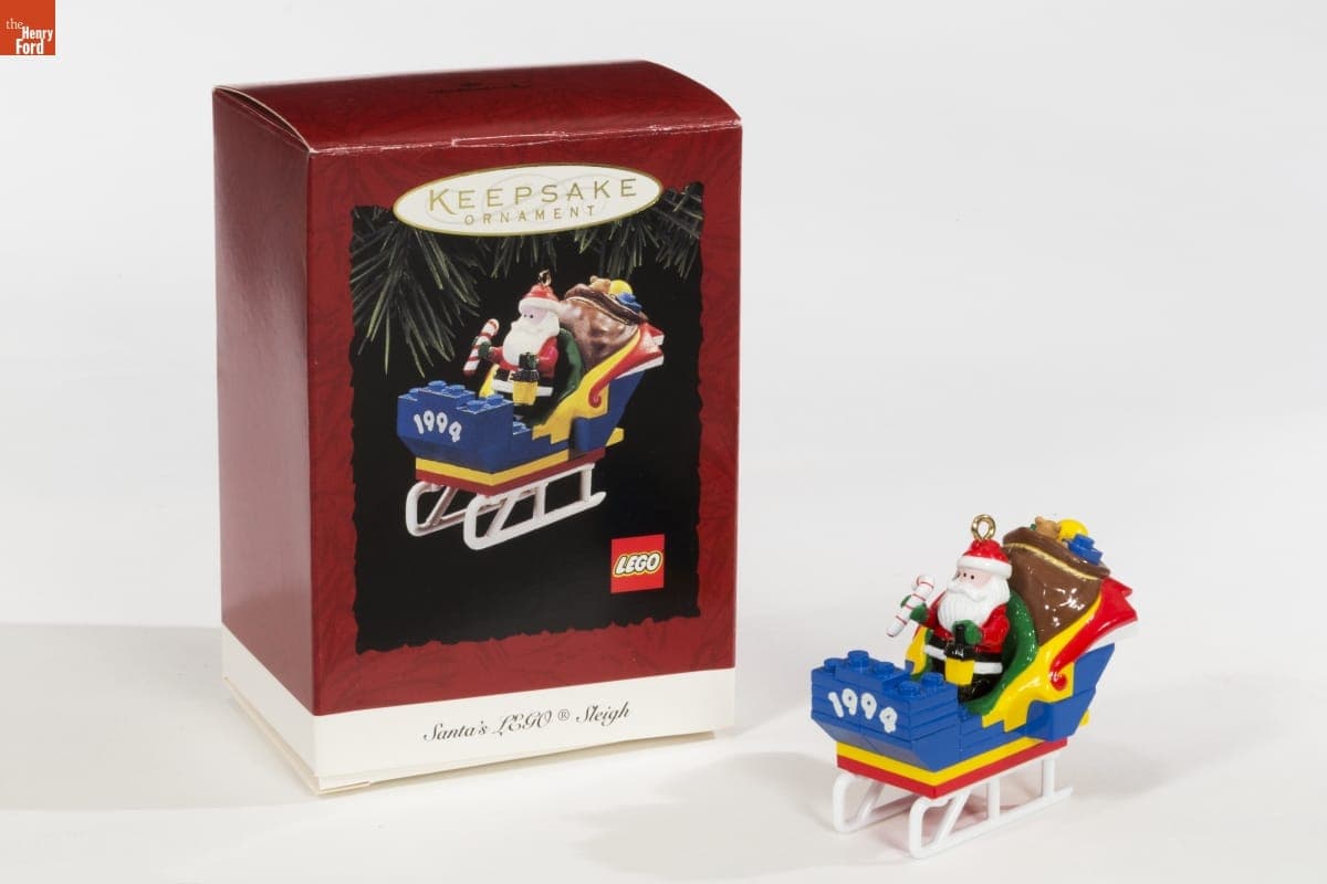 Hallmark "Santa's LEGO Sleigh" Christmas Ornament, 1994