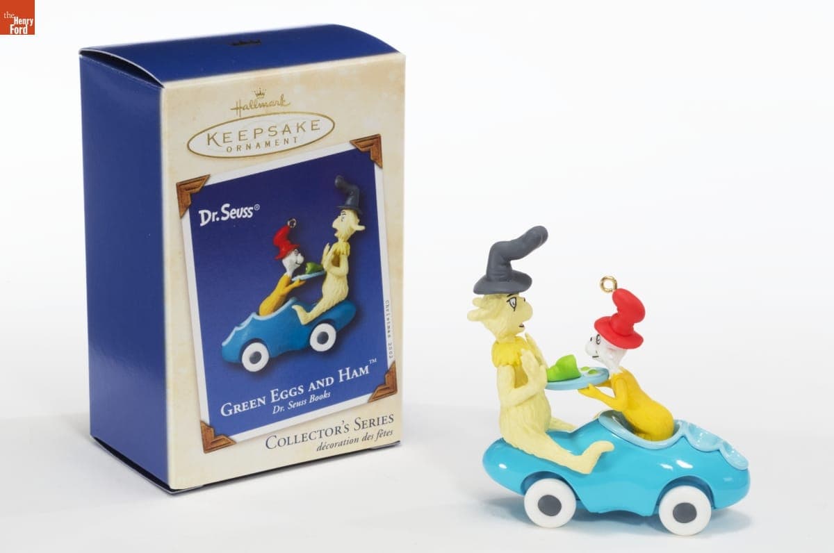 Hallmark "Dr. Seuss Books Series: Green Eggs and Ham" Christmas Ornament, 2002
