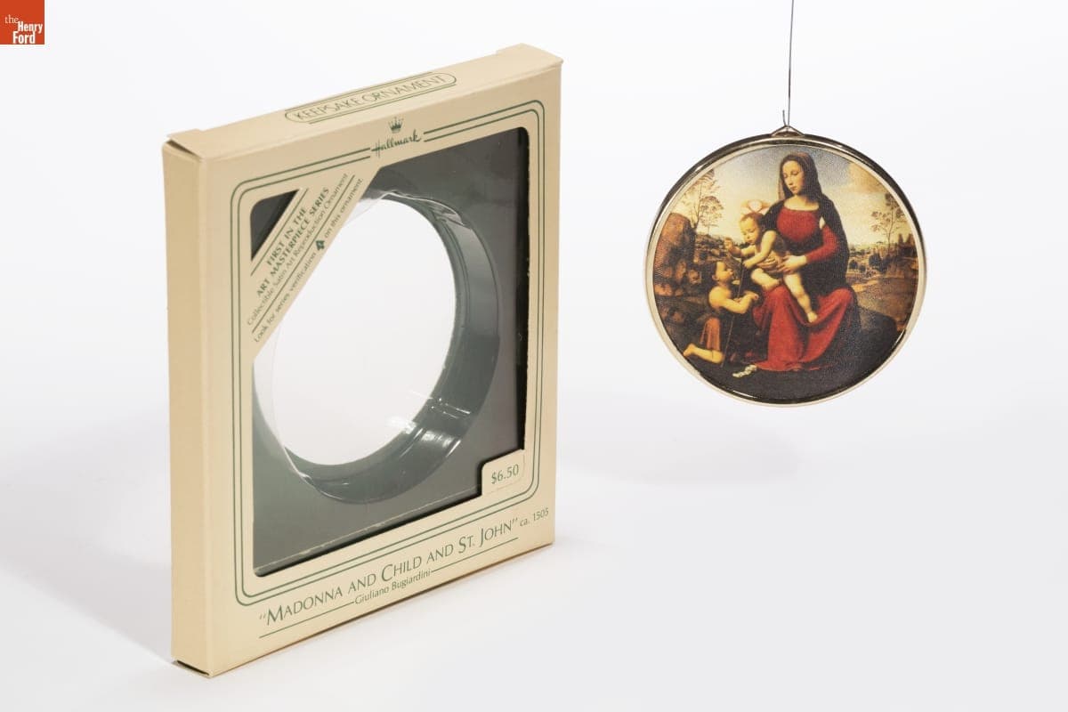 Hallmark "Art Masterpiece Series: Madonna and Child and St. John" Christmas Ornament, 1984