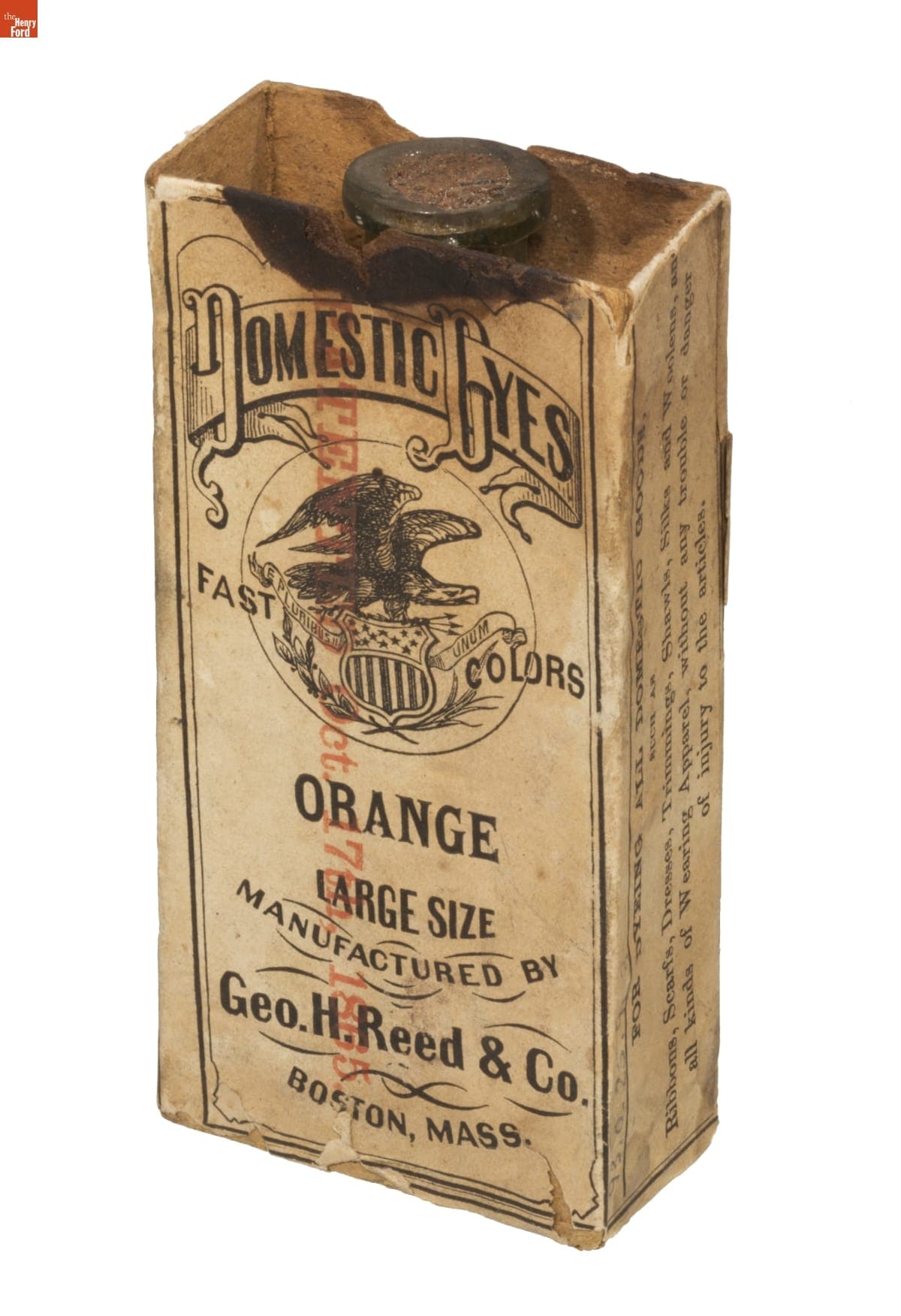 Geo. H. Reed & Company "Domestic Dyes: Orange," 1865-1880