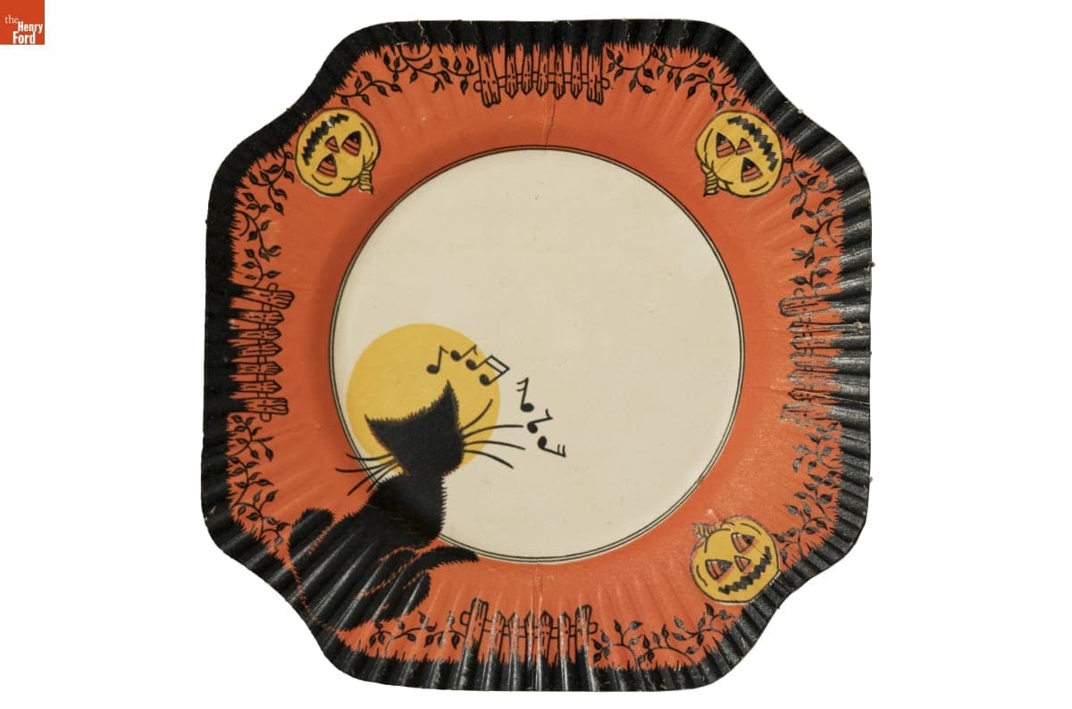 Halloween Party Plate, circa 1950
