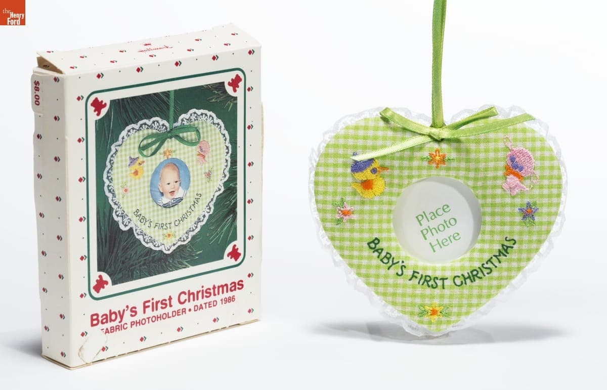 Hallmark "Baby's First Christmas Photo Holder" Christmas Ornament, 1986