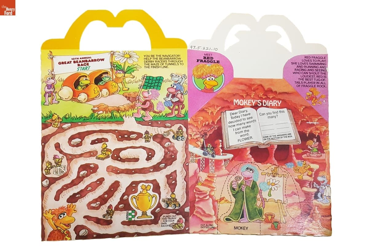 McDonald's Fraggle Rock Happy Meal Packaging, 1988