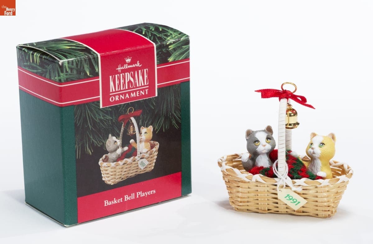 Hallmark "Basket Bell Players" Christmas Ornament, 1991