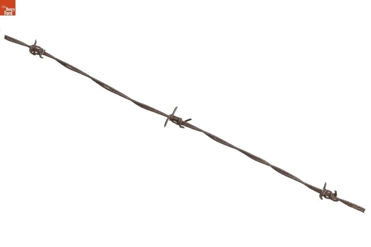 Merrill's Four Point Coil (Two-Strand Variation) Barbed Wire, Patented 1876
