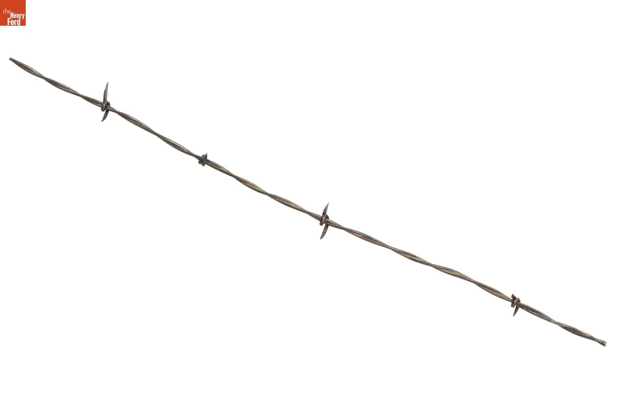 Stover's Single-Wrap Barb, Two-Line Variation Barbed Wire, Patented 1875