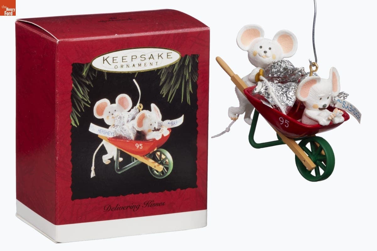 Hallmark "Delivering Kisses" Christmas Ornament, 1995