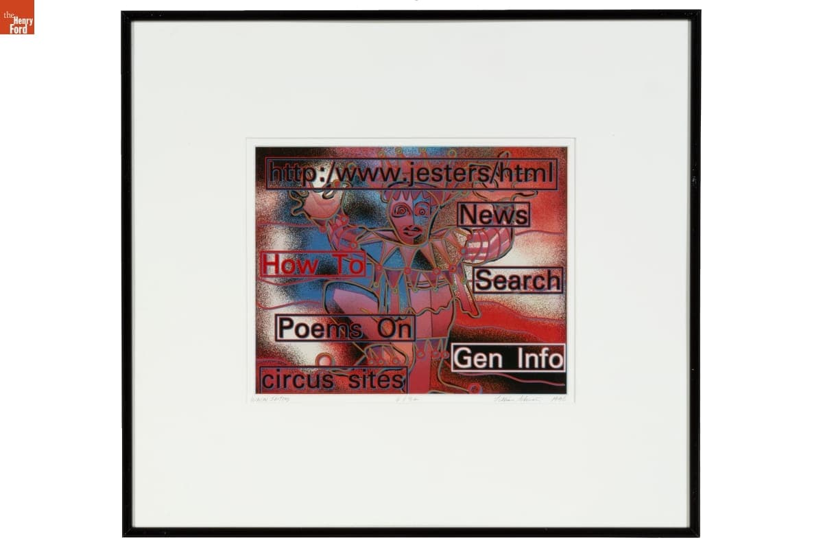 "W.W.W.Jesters" by Lillian F. Schwartz, 1996