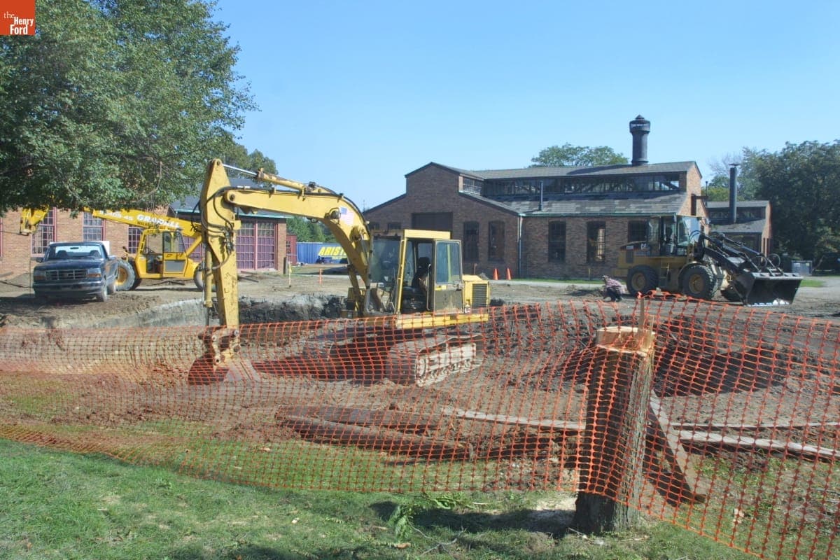 Armington & Sims Machine Shop during the Greenfield Village Restoration Project, October 2002