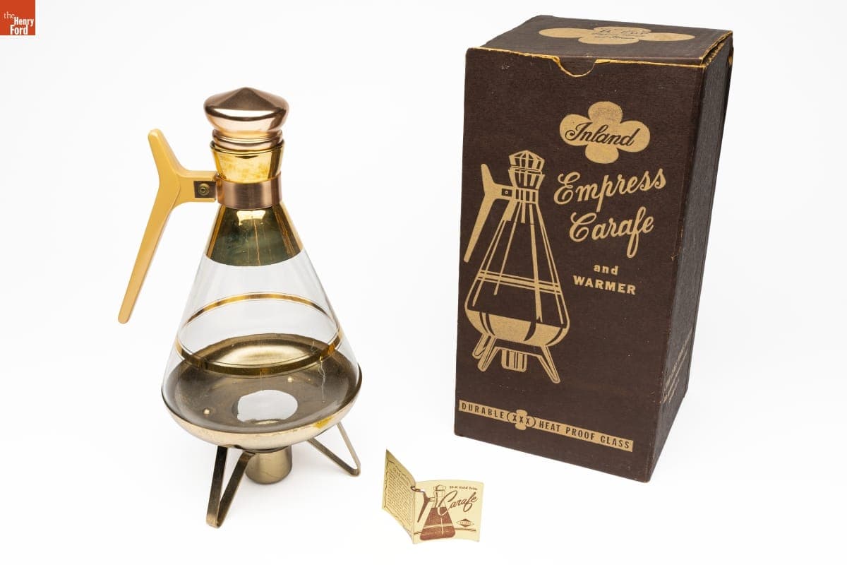 Inland Empress Carafe and Warmer, 1954-1956