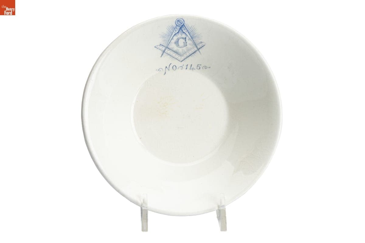 Masonic Saucer, 1876-1896
