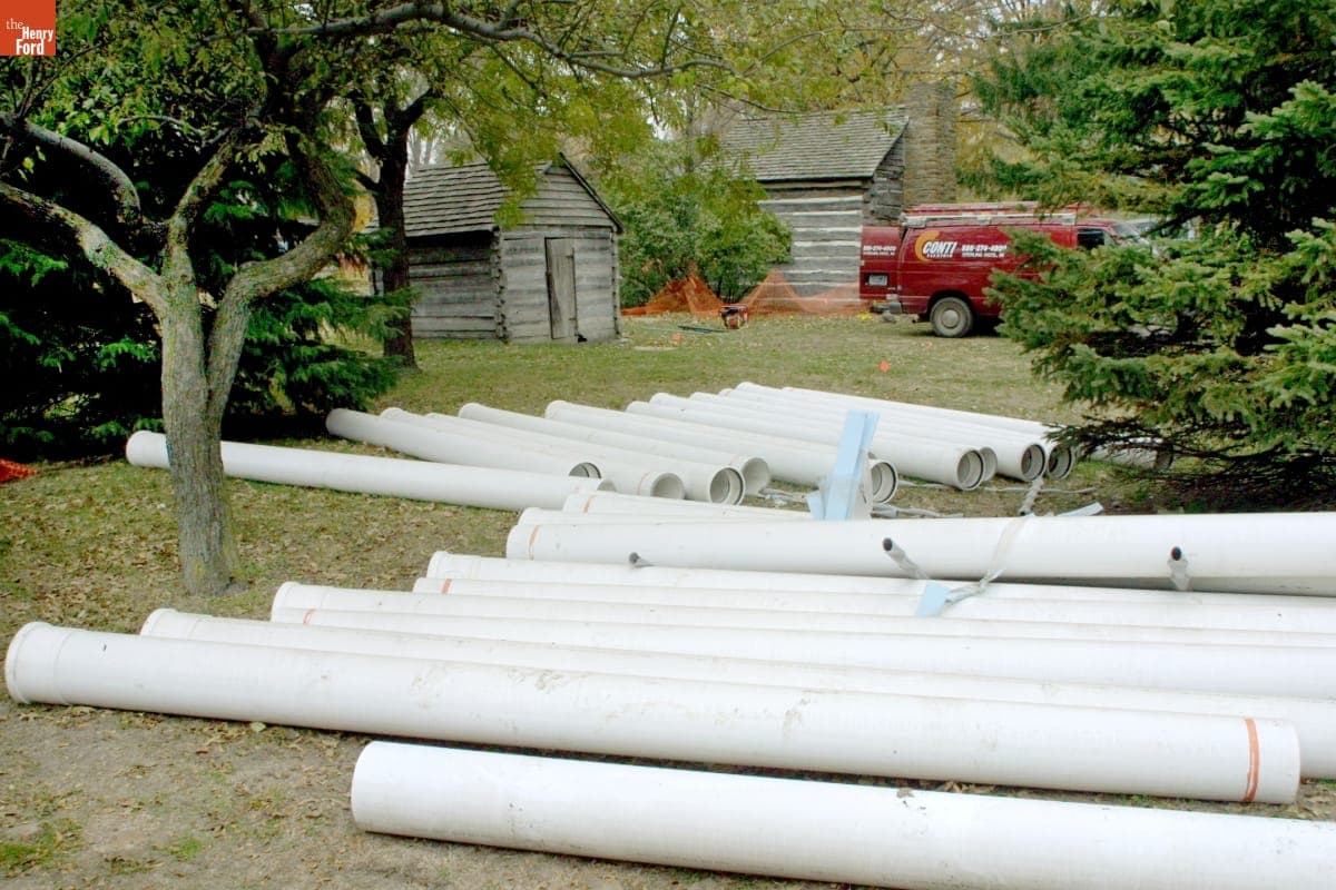 William Holmes McGuffey Buildings during the Greenfield Village Restoration Project, November 2002