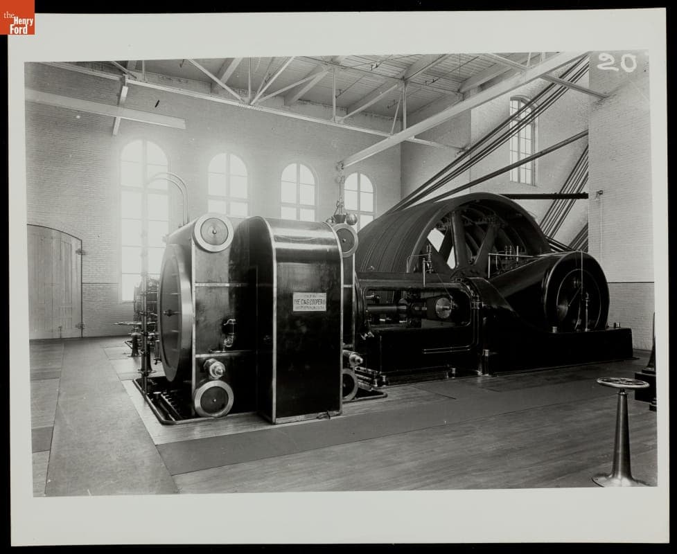 C. & G. Cooper Steam Engine at Manomet Textile Mill, New Bedford, Massachusetts, 1912