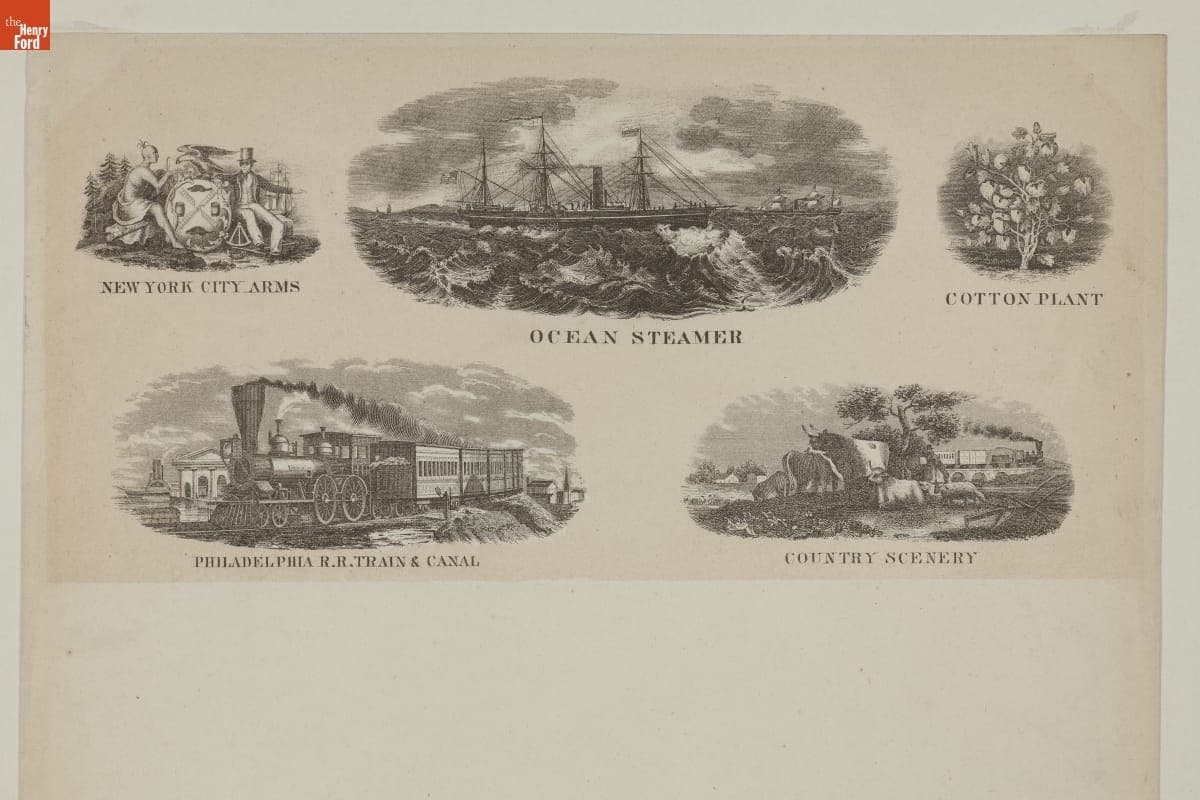 Letterhead Samples, circa 1855