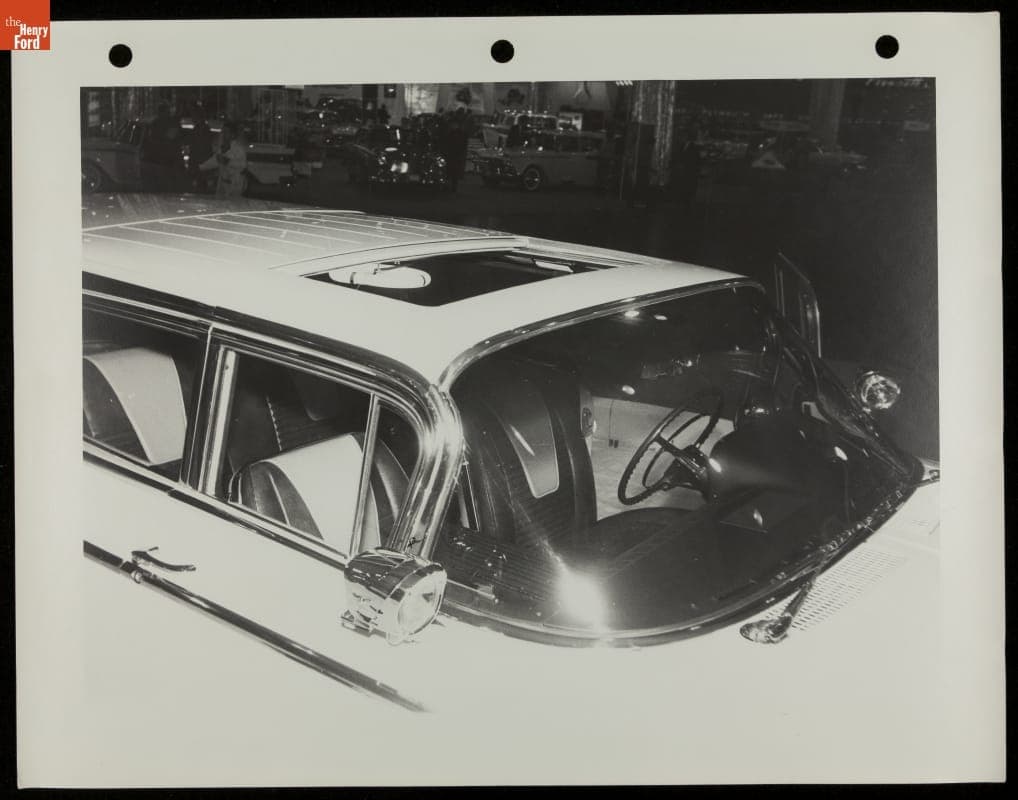 Sunroof on a Station Wagon at the New York International Auto Show, 1959