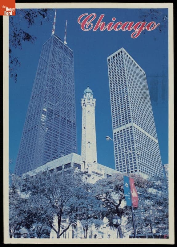 Skyscrapers on North Michigan Avenue, Chicago, Illinois, 1985