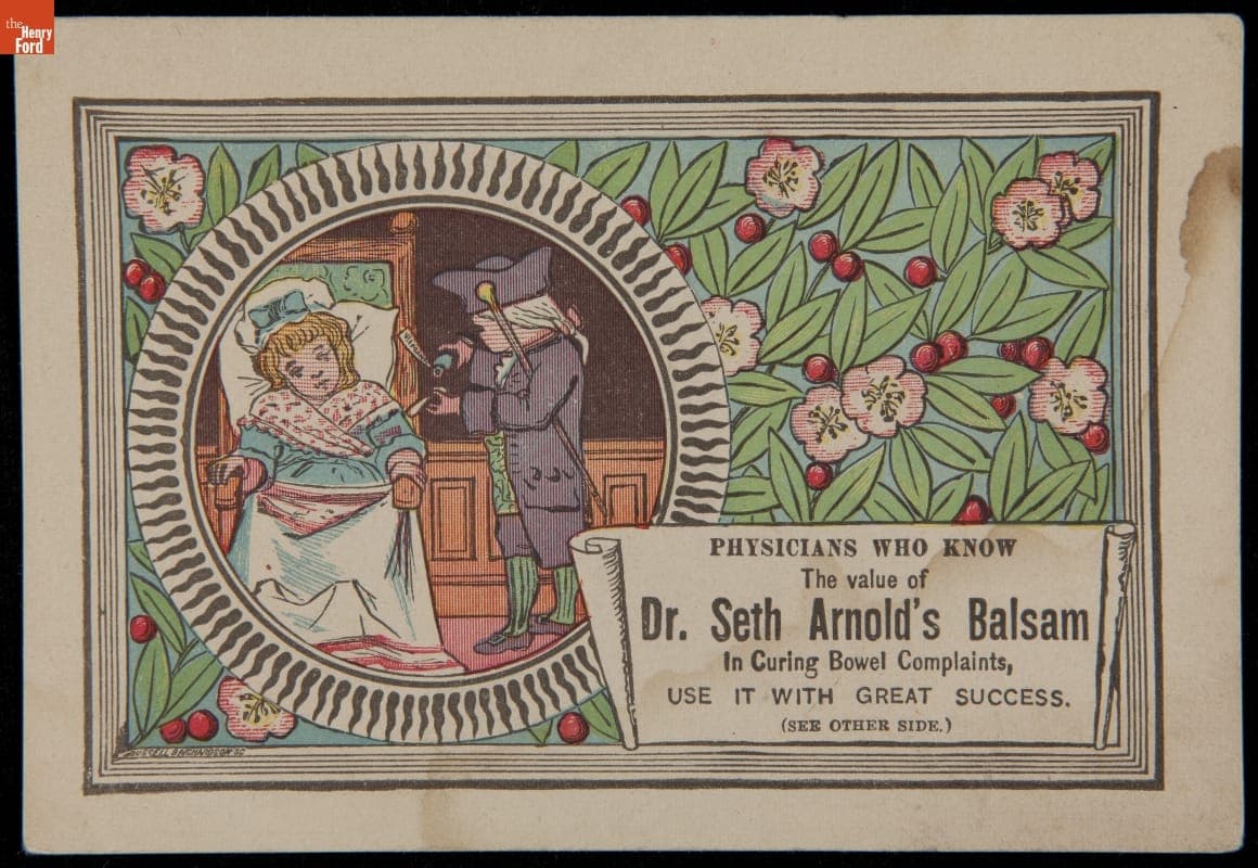 Trade Card for Dr. Seth Arnold's Balsam, circa 1882