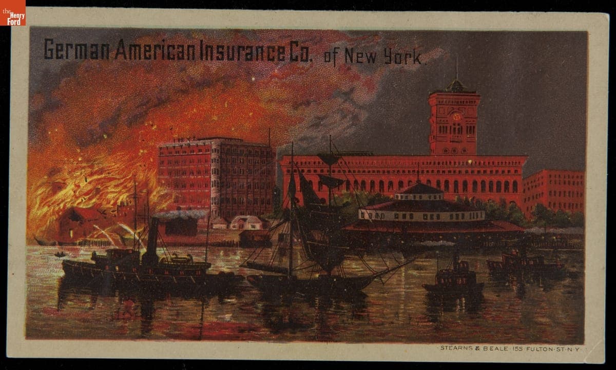 Trade Card for German American Insurance Co. of New York, 1872-1900