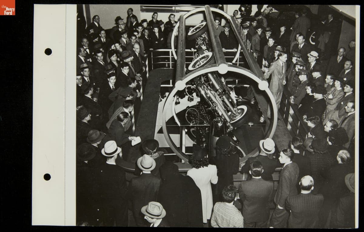 Crowds at Display, Ford 1940 Style Show, Hotel Astor, 1939