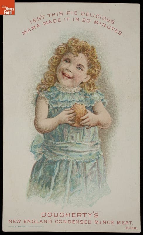 Trade Card for Dougherty's New England Condensed Mince Meat, T.E. Dougherty, 1880-1883
